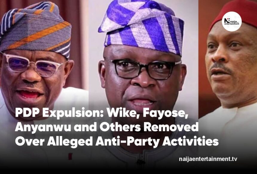 PDP Expels Wike, Fayose, Anyanwu